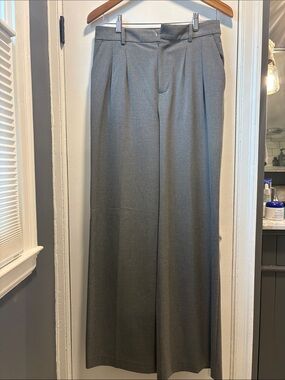NWOT - Loft Wide Leg Dress Pants in Gray